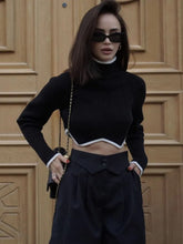 Load image into Gallery viewer, Turtleneck Crop Sweater
