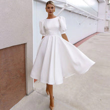 Load image into Gallery viewer, White Dress with Hollow Back
