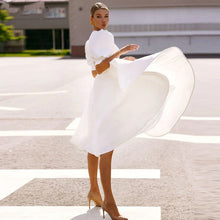 Load image into Gallery viewer, White Dress with Hollow Back

